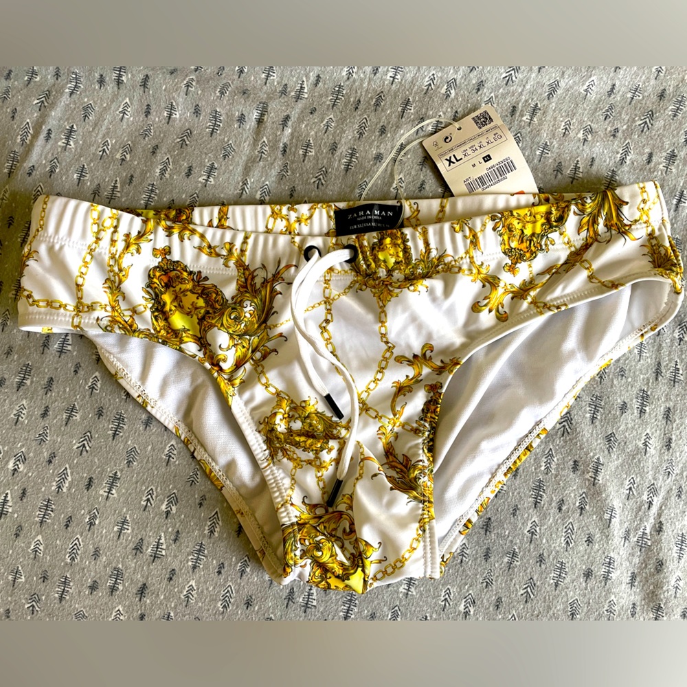 NWT ZARA man swimsuit size XL/34